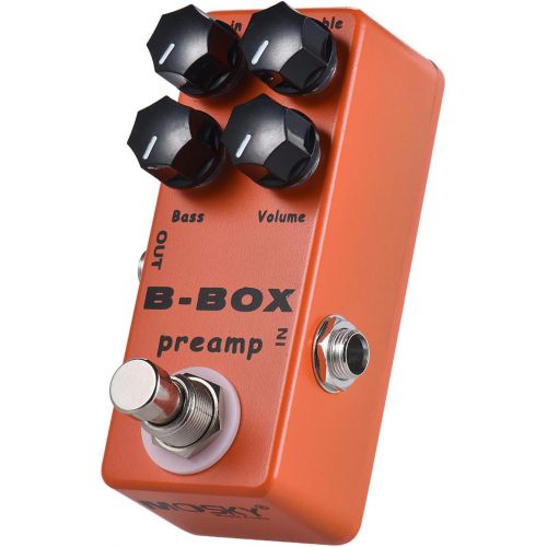  Moskyaudio Mosky Mini B-Box Preamp Pedal Electric Guitar Effect with Overdrive Function