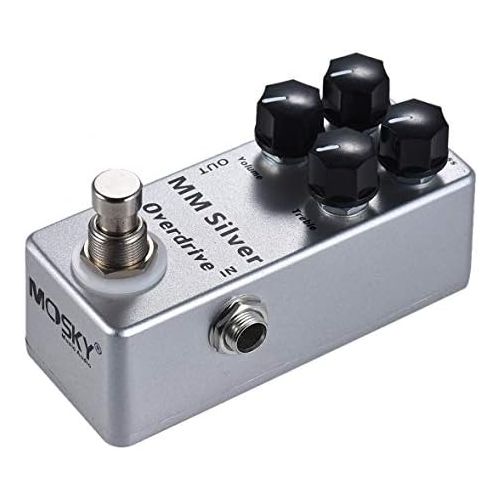  Moskyaudio Mosky Mini MM Silver Overdrive Electric Guitar Effect Pedal