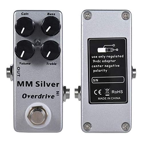  Moskyaudio Mosky Mini MM Silver Overdrive Electric Guitar Effect Pedal