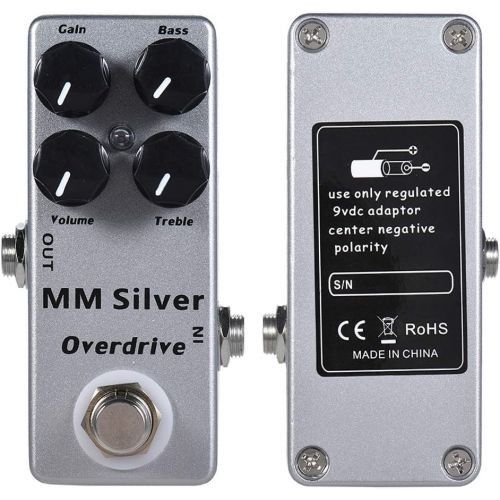  Moskyaudio Mosky Mini MM Silver Overdrive Electric Guitar Effect Pedal