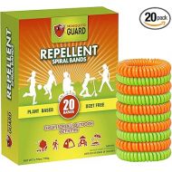 Mosquito Guard 20 Deet Free Mosquito Repellent Bracelets for Kids - Camping Essentials Bug Repellent Bracelets - Mosquito Repellent Outdoor Patio Bands - Summer Essential Bug Bracelets Repellent Kids