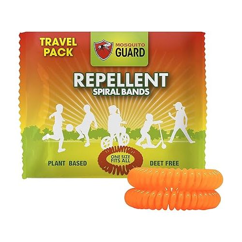  Mosquito Guard 20 Deet Free Mosquito Repellent Bracelets for Kids - Camping Essentials Bug Repellent Bracelets - Mosquito Repellent Outdoor Patio Bands - Summer Essential Bug Bracelets Repellent Kids