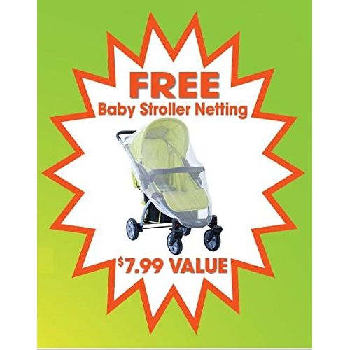  [아마존베스트]Mosquito Guard Baby Crib Netting - (Free Stroller Netting Included) Compatible with Baby/Toddler Cribs, Beds, Bassinets, Playpens, Cradles (White)