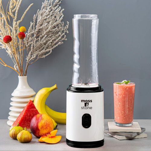  Moss & Stone Personal Blender Single Serve Shake & Smoothies Maker with Portable Travel Sport Bottle - Mini Juicer, Single Serve Blender for Smoothies and Shakes - Bottle 20 oz