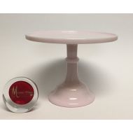 Mosser Pink Milk Glass Cake Stand, 10