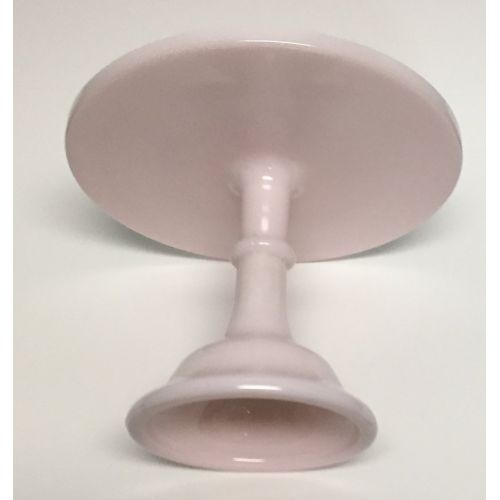  Mosser Pink Milk Glass Cake Stand, 10