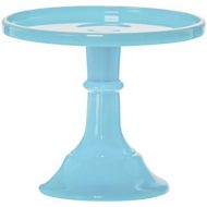 Mosser Glass 6 Footed Cake Plate Stand - Robins Egg Blue