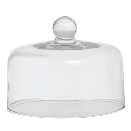  Mosser Glass Clear Dome Cake Cover - 6Dia x 5H