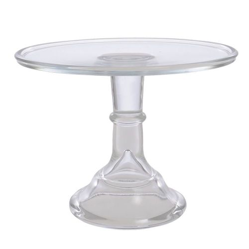  Mosser Glass 10 Footed Cake Plate - Crystal