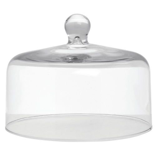  Mosser Glass Clear Dome Cake Cover - 10 Dia x 8 H