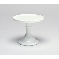 Milk White 9 Glass Cake Stand - Made in the USA By Mosser Glass,9x8x11
