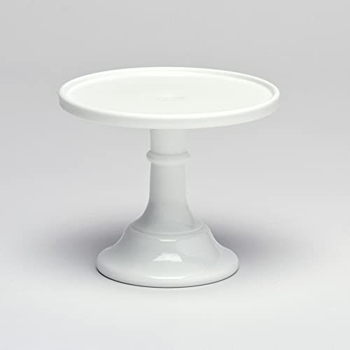  Mosser Glassware 9 White Milk Glass Cake Stand Plate Bakers Quality