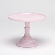 Mosser Glassware 9 Pink Milk Glass Cake Stand Plate Bakers Quality