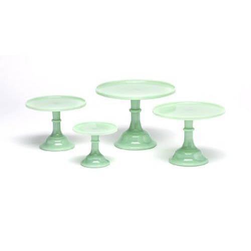  Mosser Glassware Mosser Glass 12 Footed Cake Plate - Jade