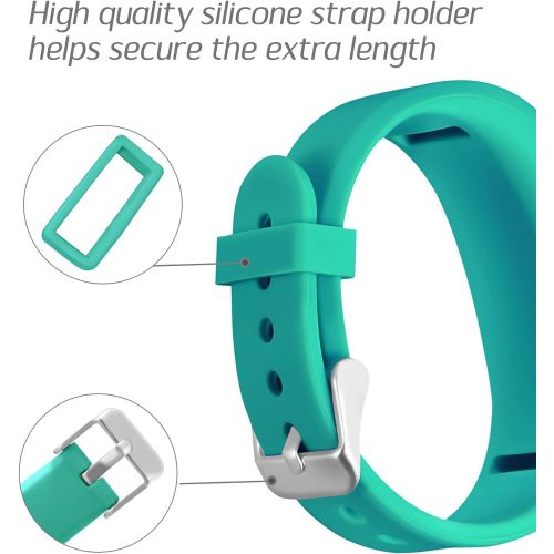  [아마존베스트]Mosstek Bands Compatible with Garmin Vivofit 3/jr/jr 2, Soft Silicone Replacement Sport Wristbands for Kids Girls Boys Women Men Small Large