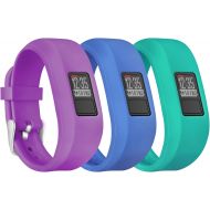 [아마존베스트]Mosstek Bands Compatible with Garmin Vivofit 3/jr/jr 2, Soft Silicone Replacement Sport Wristbands for Kids Girls Boys Women Men Small Large