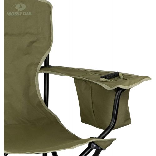  [아마존베스트]Mossy Oak XL Heavy Duty Camping Chair with Cooler & Oversized Seat