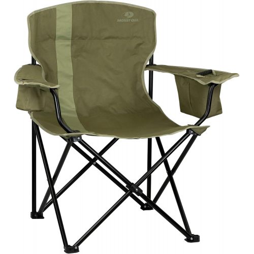  [아마존베스트]Mossy Oak XL Heavy Duty Camping Chair with Cooler & Oversized Seat