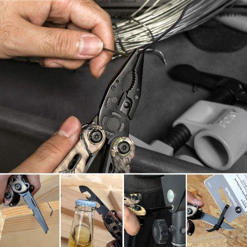  [아마존베스트]Mossy Oak MOSSY OAK 13 in 1 Multi-tool - Multi Function Pliers - Folding Pocket Tool with Sheath, Camo - Portable Pocket Knife for Outdoors, Survival, Camping,Fishing, Hunting, Hiking