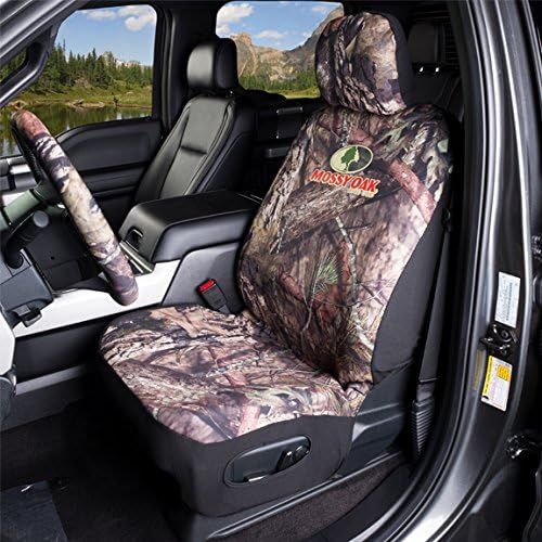  Mossy Oak Camo Seat Cover | Low Back | Black/Break-up Country, Black/Break-Up Country, Single