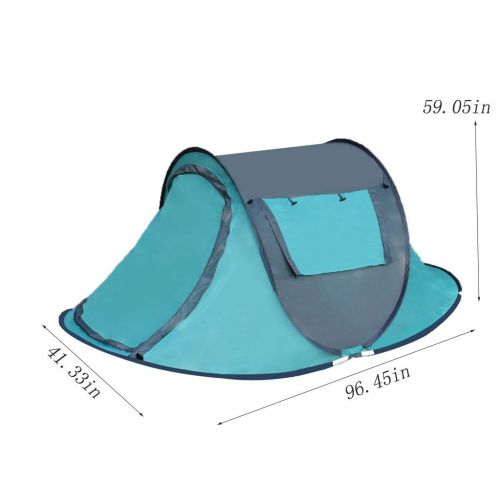  Mostbest Outdoor Instant 4-Person Pop Up Dome Tent - Easy, Automatic Setup -Ideal Shelter for Casual Family Camping Hiking Sunscreen UV Protection