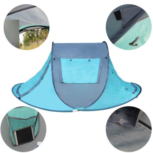  Mostbest Outdoor Instant 4-Person Pop Up Dome Tent - Easy, Automatic Setup -Ideal Shelter for Casual Family Camping Hiking Sunscreen UV Protection