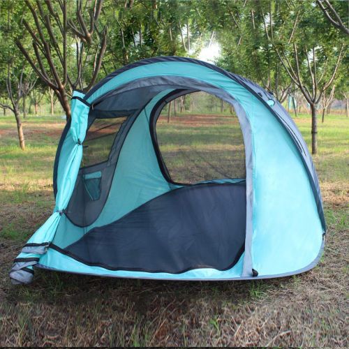  Mostbest Outdoor Instant 4-Person Pop Up Dome Tent - Easy, Automatic Setup -Ideal Shelter for Casual Family Camping Hiking Sunscreen UV Protection
