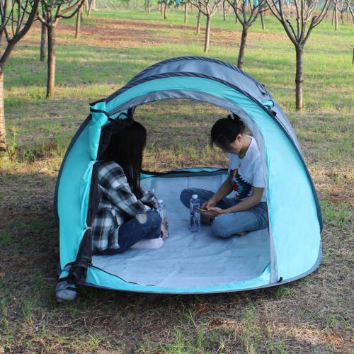  Mostbest Outdoor Instant 4-Person Pop Up Dome Tent - Easy, Automatic Setup -Ideal Shelter for Casual Family Camping Hiking Sunscreen UV Protection