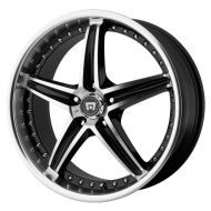 Motegi Racing MR107 Gloss Black Wheel With Machined Face (18x8/5x114.3mm, +42mm offset)