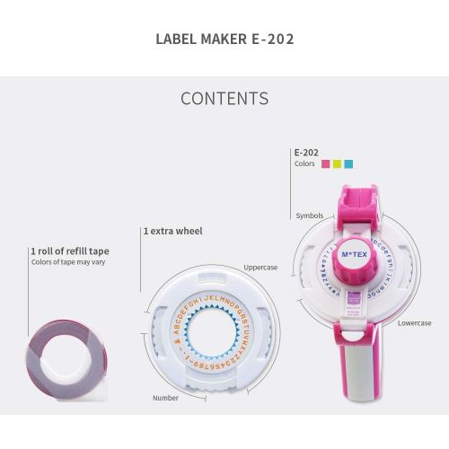  [아마존베스트]MoTEX Embossing Label Maker, Label Writer -E-202 (Lime)