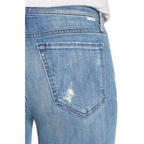  Mother The Stunner Frayed Ankle Skinny Jeans