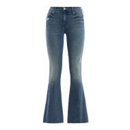 Mother Frayed denim flared jeans