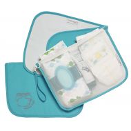 Mother Load MOTHER LOAD Turquoise Diaper Bag Organizer for Diapers, Wipes and Cream, Machine Washable, Diaper Organizer with Changing Pad & Wrist-let. A Mommy Must Have for All Babies Needs