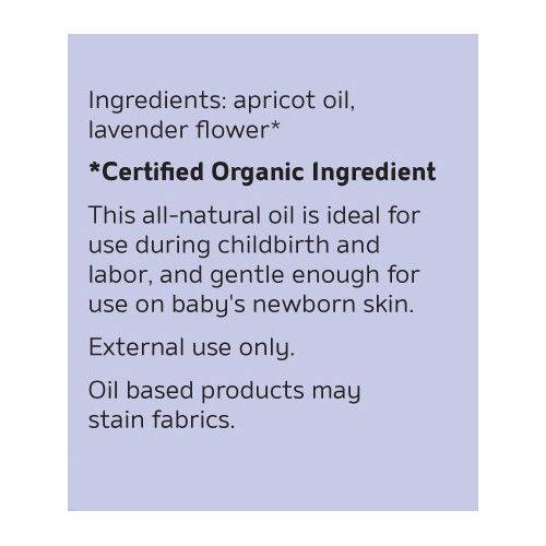  Motherlove Birth & Baby Oil (2 oz.) Gentle Moisturizer for Baby’s Dry Skin & Scalp and for Perineal Massage During Birth - w/Calming Organic Lavender