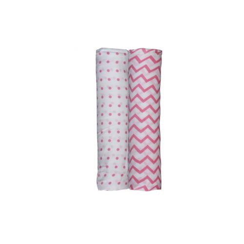  Mothers Lap, Classic Swaddle Baby Blanket, Pure Cotton Muslin, Zigzag, Polka, Star and Flamingo...