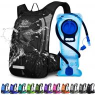 Mothybot Hydration Pack, Insulated Hydration Backpack with 2L BPA Free Water Bladder and Storage, Hiking Backpack for Men, Women, Kids for Running, Cycling, Camping - Keep Liquid C