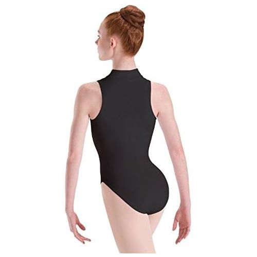  Motionwear Zip Front Mock T High Cut Leotard