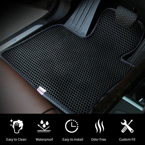  Motliner Floor Mats, Custom Fit with Dual Layered Honeycomb Design for Lexus GX 2014-2018 Toyota 4Runner 2013-2018. All Weather Heavy Duty Protection for Front and Rear. EVA Materi