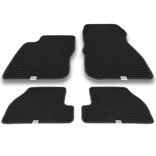  Motliner Floor Mats, Custom Fit with Dual Layered Honeycomb Design for Ford Focus 2012-2018. All Weather Heavy Duty Protection for Front and Rear. EVA Material, Easy to Clean.