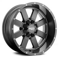 Moto Metal MOTO METAL MO962 Satin Gray Milled Wheel Chromium (hexavalent compounds) (20 x 12. inches /5 x 78 mm, -44 mm Offset)