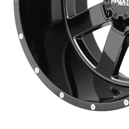  Moto Metal MO962 Gloss Black Wheel With Milled Accents (20x9/8x165.1mm, 0mm offset)