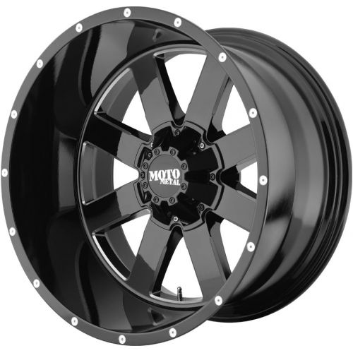  Moto Metal MO962 Gloss Black Wheel With Milled Accents (20x12/5x127, 139.7mm, -44mm offset)