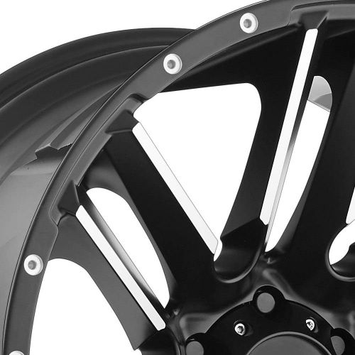  Moto Metal MO978 Razor Satin Black Wheel with Machined Finish (20x12/5x127, -44mm Offset)