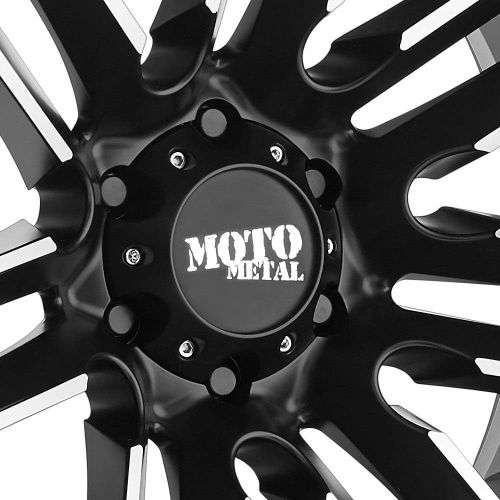  Moto Metal MO978 Razor Satin Black Wheel with Machined Finish (20x12/5x127, -44mm Offset)