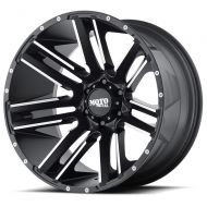 Moto Metal MO970 Gloss Grey Center with Gloss Black Lip Wheel with Painted Finish (20.00x9.00/0x0mm)