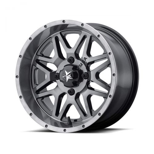  MotoSport Alloys 14-19 Polaris RANRZR1000XE M26 Vibe Wheel (Front/Rear / 14x7 +0mm 4/156) (Dark Tint)