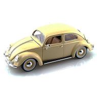 Motor 1955 Volkswagen Kafer Beetle, Beige - Bburago 12029 - 1/18 scale Diecast Model Toy Car