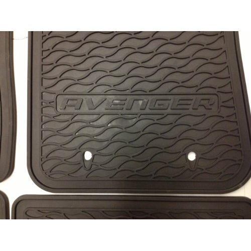  Motor Mopar 82213150 Black All-Weather, Front and Rear Seat Mats, Set of Four, 4 Pack