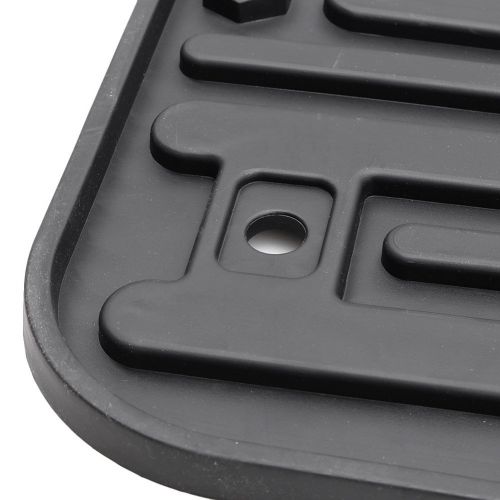 Motor GZYF 3PCS Front and Rear Rubber Floor Mat for Dodge Ram 1500 2500 3500 4500 2009-2018 Crew Cab, Custom Fit