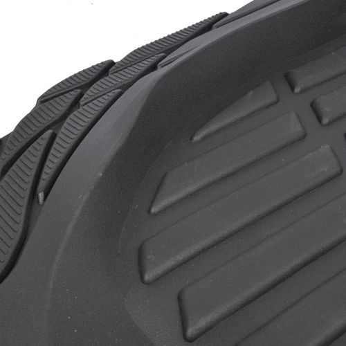  Motor Trend MT-923-BK Black FlexTough Contour Liners-Deep Dish Heavy Duty Rubber Floor Mats for Car SUV Truck & Van-All Weather Protection